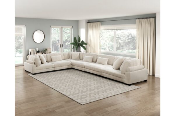 8555BE Seating-Traverse Collection 6-Piece Modular Sectional wi...