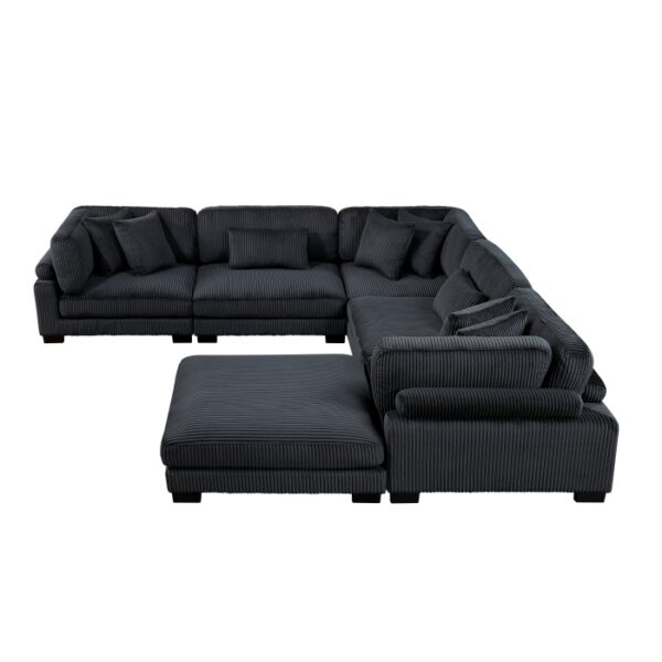 8555BK*3CR2ACOT 6-Piece Modular Sectional wi...