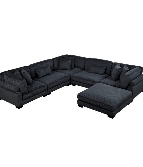 8555BK*3CR2ACOT 6-Piece Modular Sectional wi...