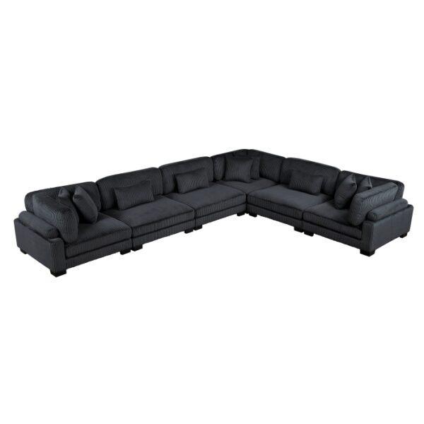 8555BK*3CR3AC 6-Piece Modular Sectional