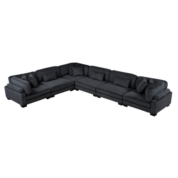 8555BK*3CR3AC 6-Piece Modular Sectional