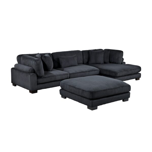 8555BK*CRACVCOT 4-Piece Modular Sectional wi...