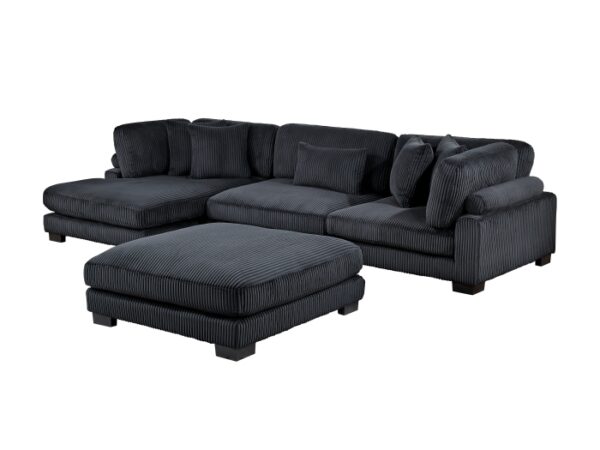 8555BK*CRACVCOT 4-Piece Modular Sectional wi...