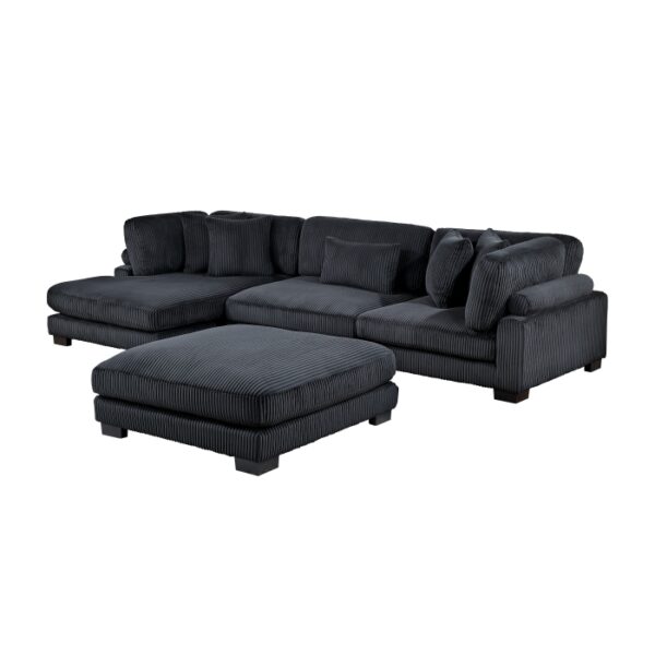 8555BK*CRACVCOT 4-Piece Modular Sectional wi...