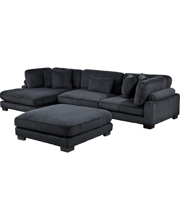 8555BK*CRACVCOT 4-Piece Modular Sectional wi...