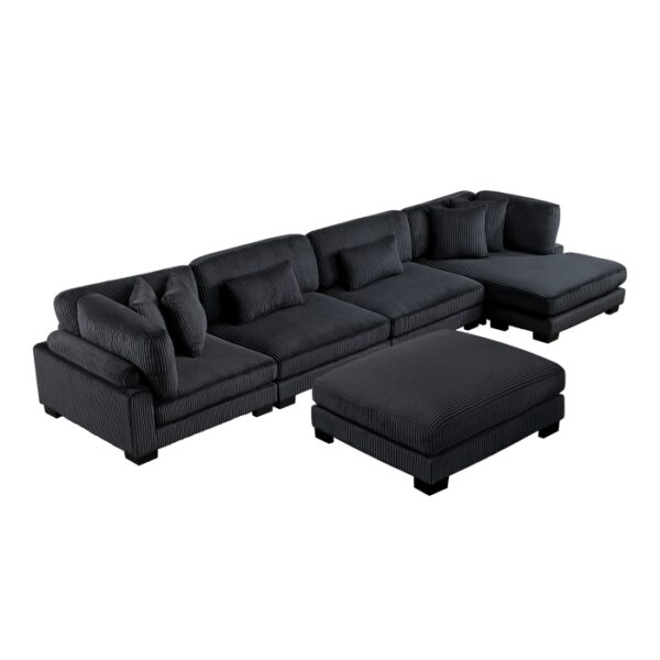 8555BK*CR2ACVCOT 5-Piece Modular Sectional wi...
