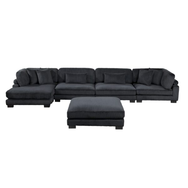 8555BK*CR2ACVCOT 5-Piece Modular Sectional wi...