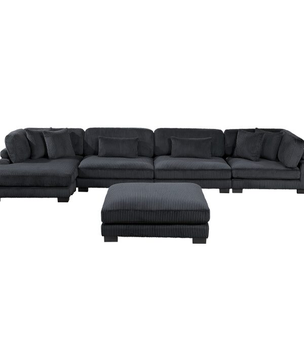 8555BK*CR2ACVCOT 5-Piece Modular Sectional wi...