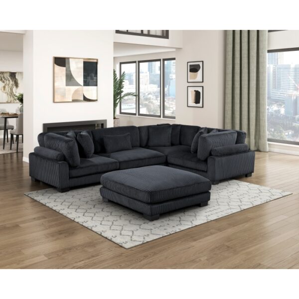 8555BK*3CRACOT 5-Piece Modular Sectional wi...
