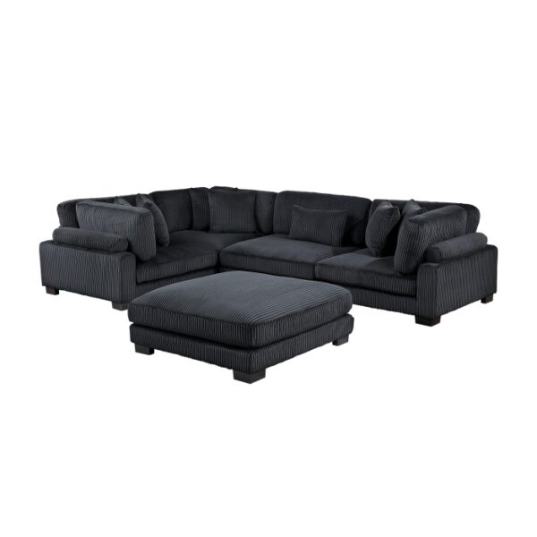 8555BK*3CRACOT 5-Piece Modular Sectional wi...