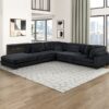 8555BK Seating-Traverse Collection 6-Piece Modular Sectional wi...