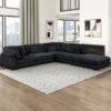8555BK Seating-Traverse Collection 6-Piece Modular Sectional wi...