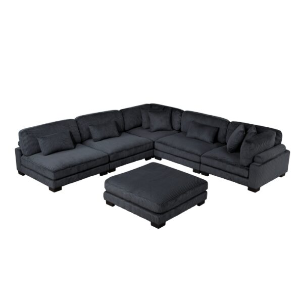 8555BK*6OT 6-Piece Modular Sectional wi...