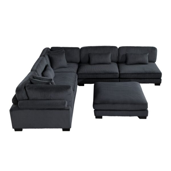 8555BK*6OT 6-Piece Modular Sectional wi...