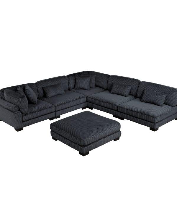 8555BK*6OT 6-Piece Modular Sectional wi...