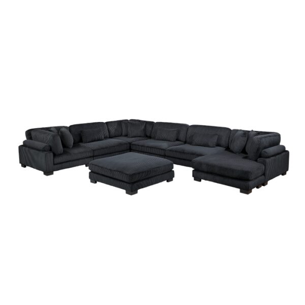 8555BK*2CR3ACVCOT 7-Piece Modular Sectional wi...