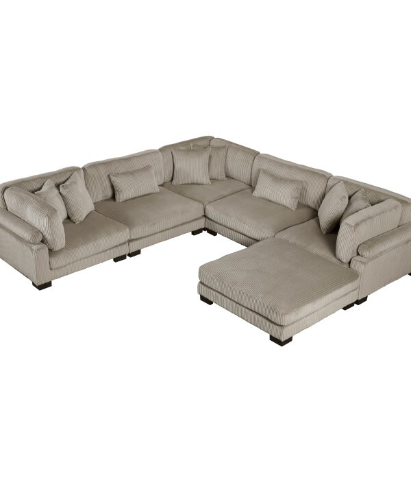 8555GB*3CR2ACOT 6-Piece Modular Sectional wi...