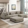 8555GB Seating-Traverse Collection 6-Piece Modular Sectional wi...