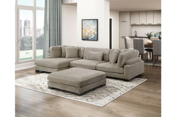 8555GB Seating-Traverse Collection 6-Piece Modular Sectional wi...