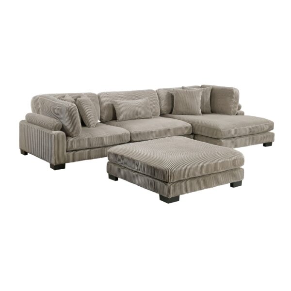 8555GB*CRACVCOT 4-Piece Modular Sectional wi...