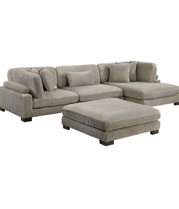 8555GB*CRACVCOT 4-Piece Modular Sectional wi...