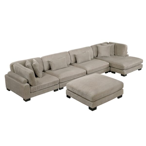 8555GB*CR2ACVCOT 5-Piece Modular Sectional wi...