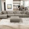 8555GB Seating-Traverse Collection 6-Piece Modular Sectional wi...