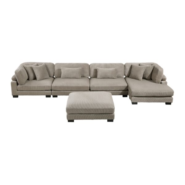 8555GB*CR2ACVCOT 5-Piece Modular Sectional wi...