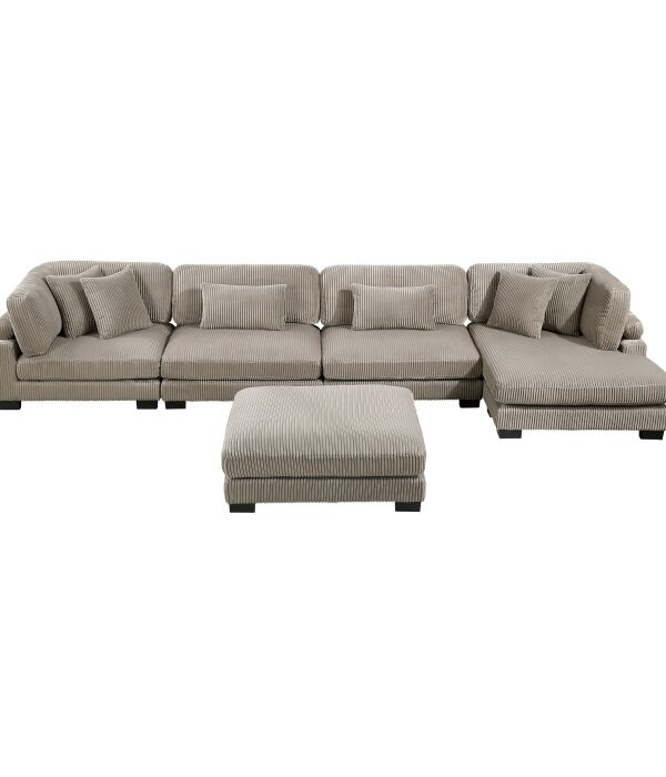 8555GB*CR2ACVCOT 5-Piece Modular Sectional wi...