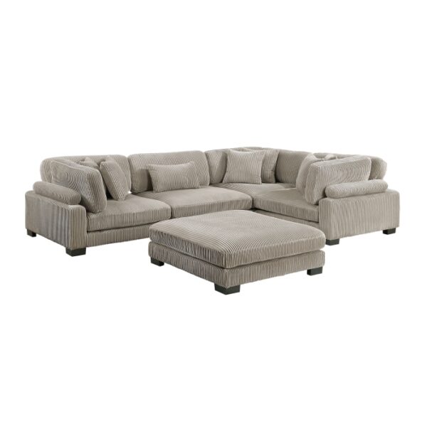 8555GB*3CRACOT 5-Piece Modular Sectional wi...
