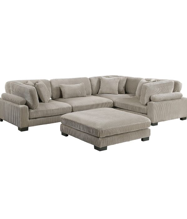 8555GB*3CRACOT 5-Piece Modular Sectional wi...