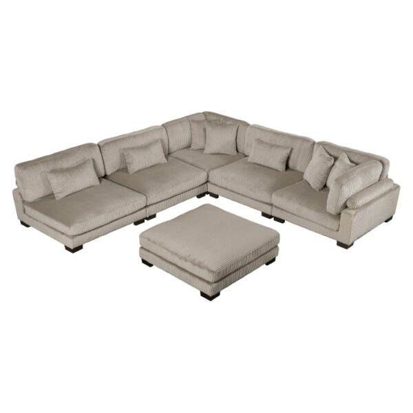 8555GB*6OT 6-Piece Modular Sectional wi...