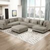 8555GB Seating-Traverse Collection 6-Piece Modular Sectional wi...