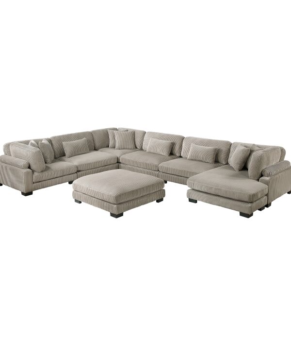 8555GB*2CR3ACVCOT 7-Piece Modular Sectional wi...