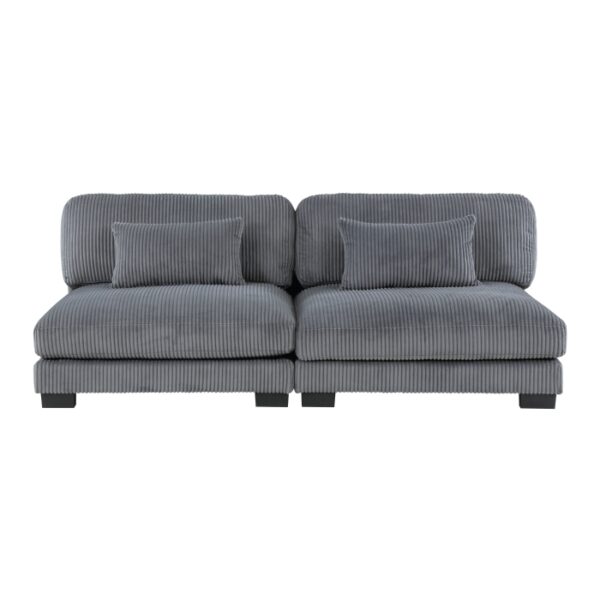 8555GY*2AC1CROT 4-Piece Modular Sectional wi...