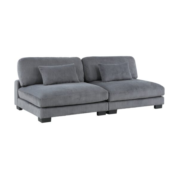 8555GY*2AC1CROT 4-Piece Modular Sectional wi...