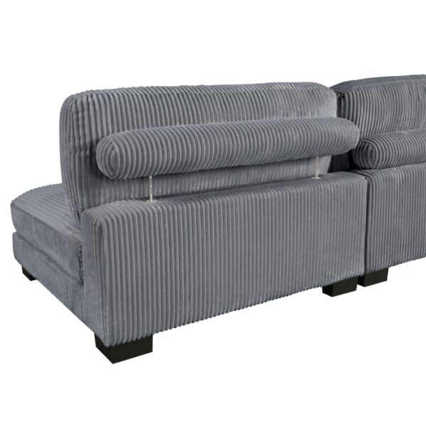 8555GY*2AC1CROT 4-Piece Modular Sectional wi...