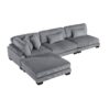 8555GY*2AC1CROT 4-Piece Modular Sectional wi...
