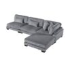 8555GY*2AC1CROT 4-Piece Modular Sectional wi...