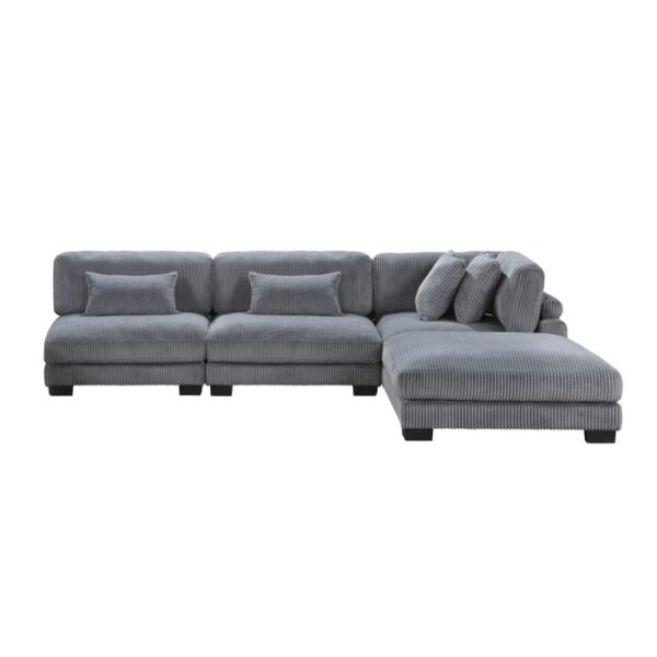 8555GY*2AC1CROT 4-Piece Modular Sectional wi...