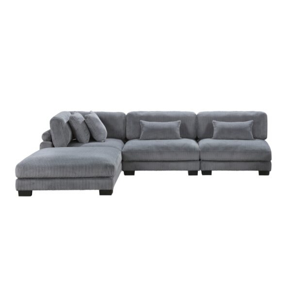 8555GY*2AC1CROT 4-Piece Modular Sectional wi...
