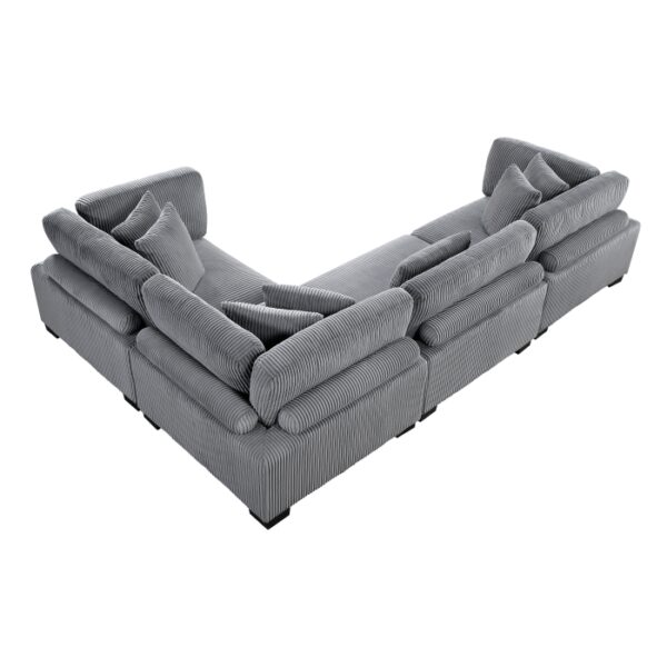 8555GY*3CRAC 4-Piece Modular Sectional