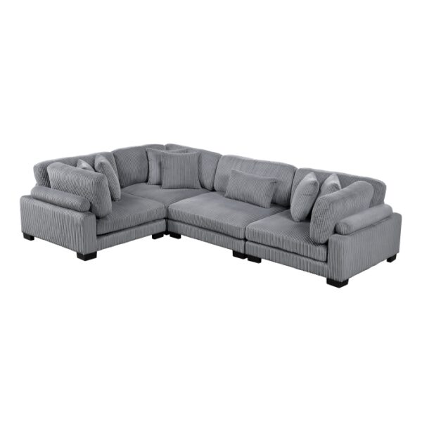 8555GY*3CRAC 4-Piece Modular Sectional