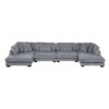 8555GY*2AC2VC 4-Piece Modular Sectional wi...