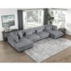 8555GY*2AC2VC 4-Piece Modular Sectional wi...
