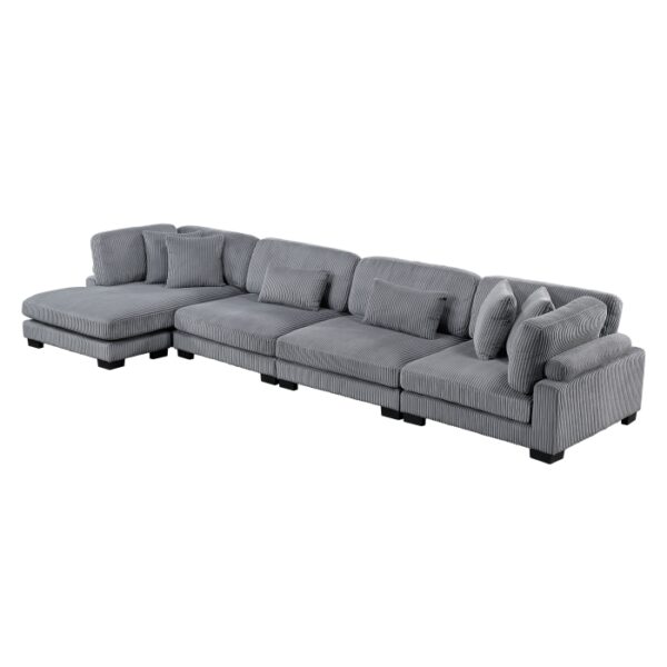 8555GY*CR2ACVC 4-Piece Modular Sectional wi...