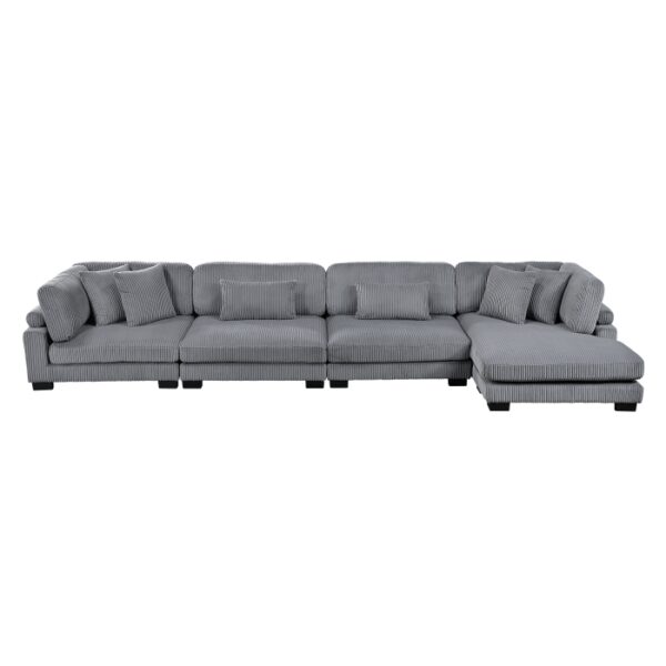 8555GY*CR2ACVC 4-Piece Modular Sectional wi...