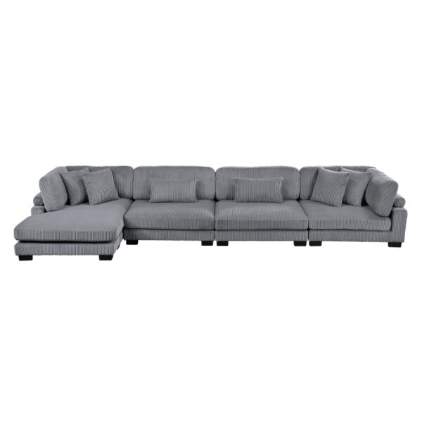 8555GY*CR2ACVC 4-Piece Modular Sectional wi...