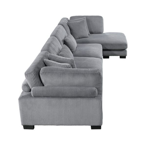 8555GY*CR2ACVC 4-Piece Modular Sectional wi...