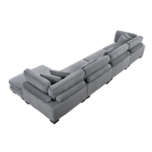 8555GY*CR2ACVC 4-Piece Modular Sectional wi...